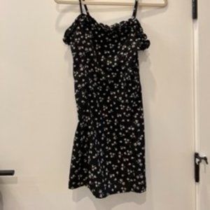 Navy Blue Amuse Society Floral Mini Dress - (Size Small)